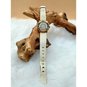 Vintage Ernest Borel Kaleidoscope Watch W/ Skeleton Back & Original Band